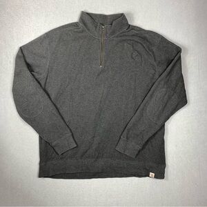 Carhartt Quarter Zip Men's 2XL Relaxed Fit Gray Pullover Sweatshirt